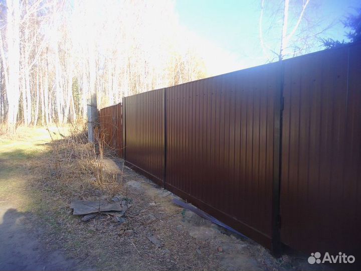 Забор из профнастила