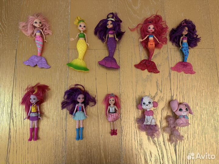 Куклы барби barbi русалки питомцы