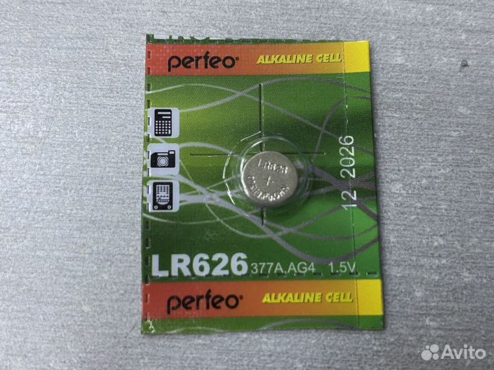 Батарейка perfeo alkaline cell LR626 (377A, AG4)