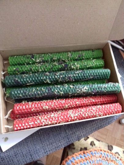 Свечи из вощины програмные с травами