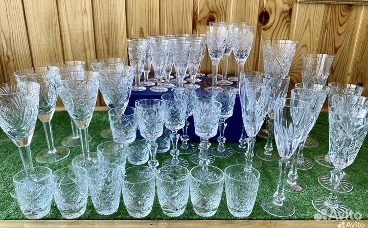 Фужеры рюмки бокалы хрустальные СССР