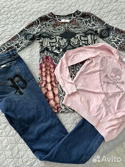 Philipp plein на девочку (джинсы,платье,кардиган)