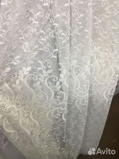 Тюль микросетка, готовые комплекты