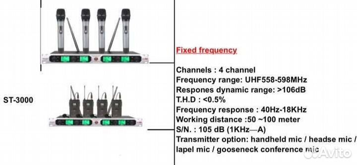 Радиосистема радиомикрофоны караоке вокал Vega ST