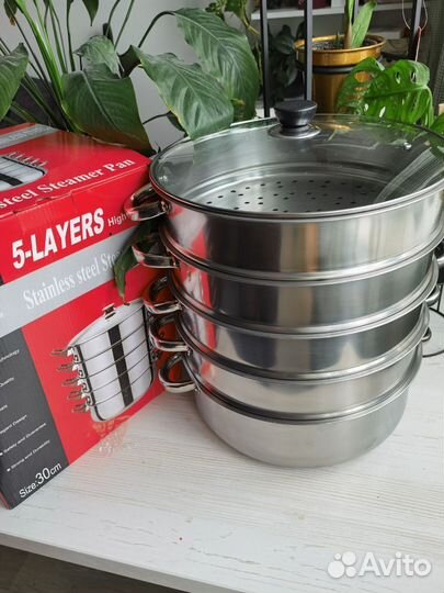 Мантоварка из нержавеющей стали новая