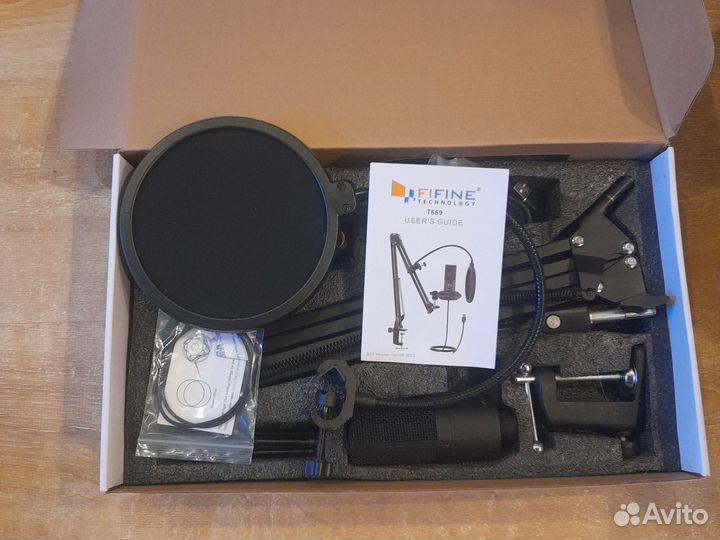 Микрофон fifine T669 кронштейн для монитора