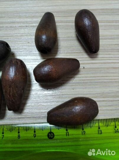 Концевики деревянные/ рукоделие/ макраме/украшения