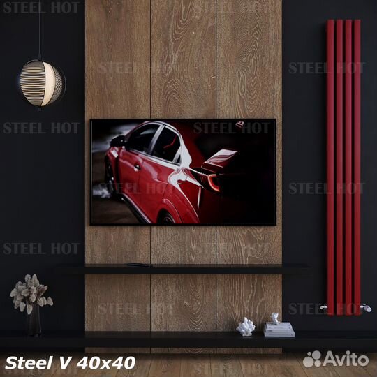 Трубчатые дизайнерские радиаторы Steel Hot 40x40