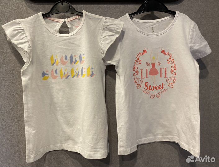 Футболки 2 шт 110/116 новые
