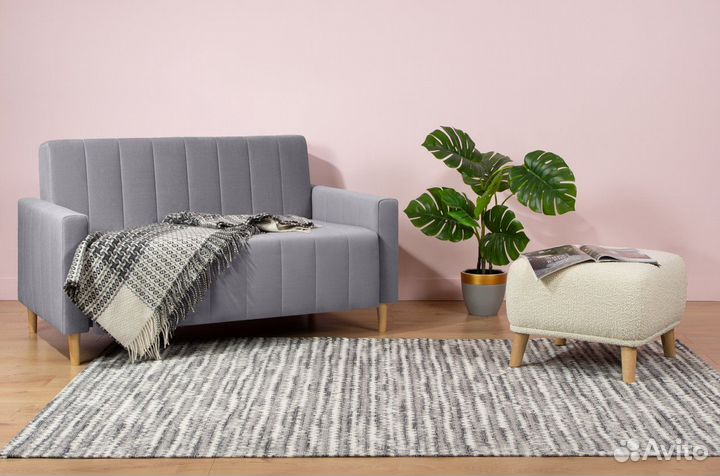 Диван Маре Мини Velvet Silver