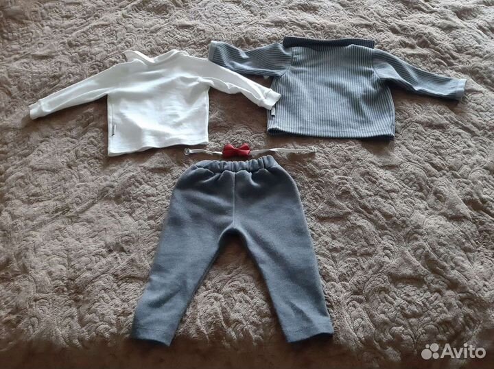 Детский костюм-тройка с бабочкой