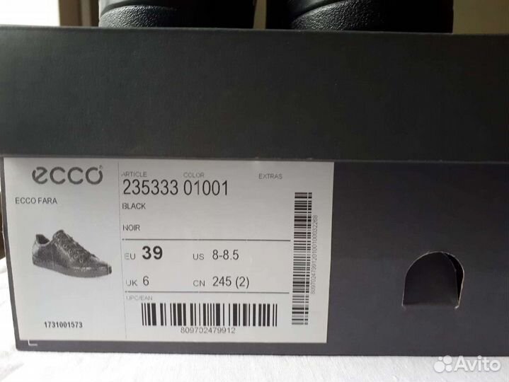 Кеды женские Ecco 39 размер