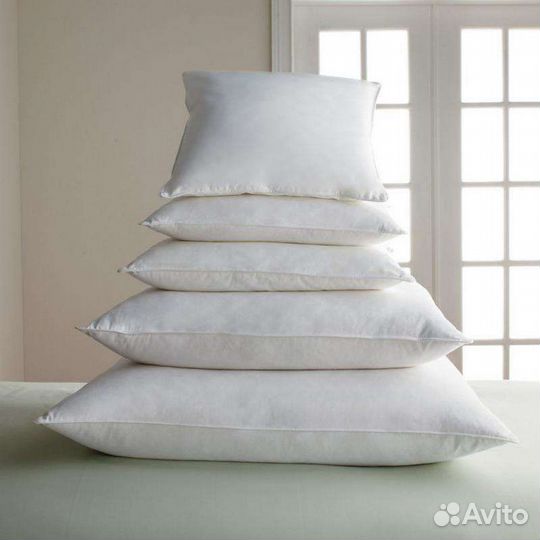 Подушки пуховые 70х70, 60х60, 50х70