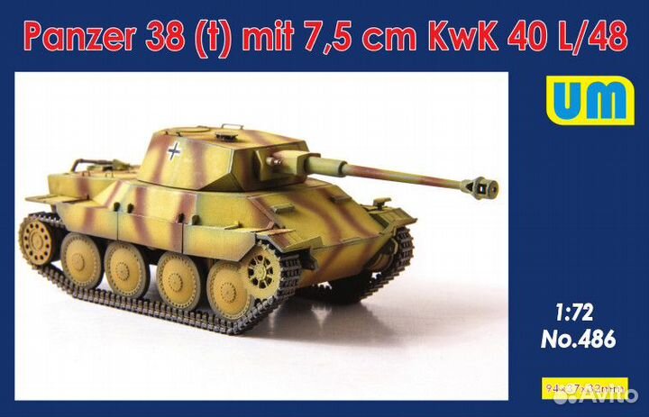 Сборная модель UM486 Panzer38(t)