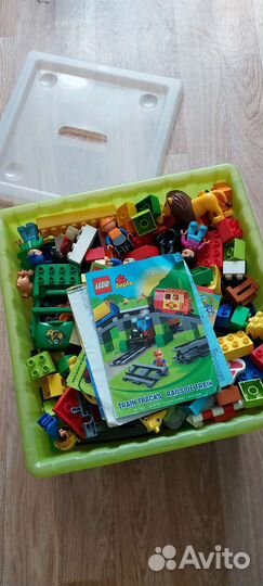 Огромный набор - Lego duplo поезд + ещё 3 набора