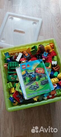 Огромный набор - Lego duplo поезд + ещё 3 набора