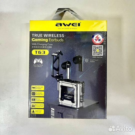 Беспроводные наушники Awei T63 Bluetooth 5.3