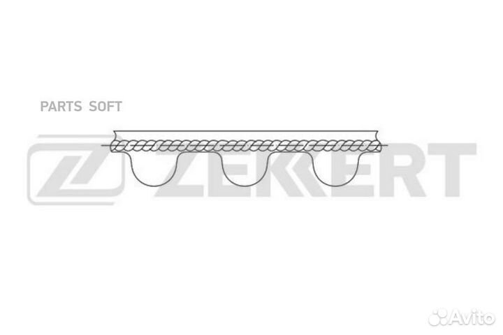 Zekkert ZR-1080 Ремень зубчатый грм Audi 80 V 92