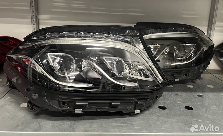 Фары Mercedes GLS X166 в сборе 00021
