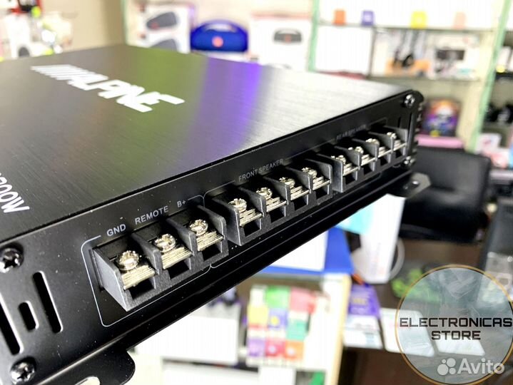 Усилитель Мощности Звука 1800 ватт Alpine 457