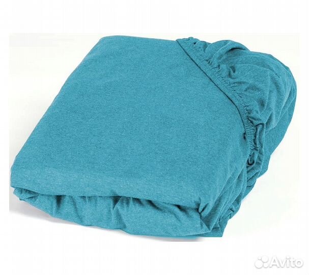 Простынь GoodNight Трикотаж 140х200х20 Бирюза на р