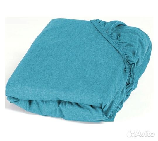 Простынь GoodNight Трикотаж 140х200х20 Бирюза на р