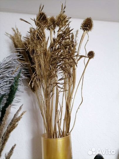 Сухоцветы-злаки,гипсофила, статица