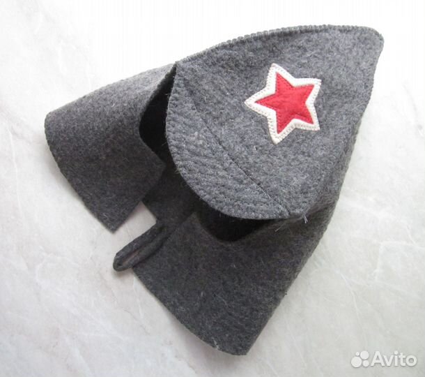 Шапка Будёновка для бани/сауны (войлок)