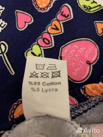 Лосины для девочек хлопок