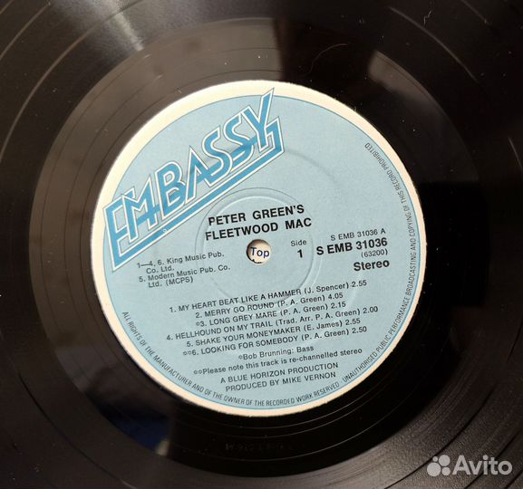 Fleetwood Mac – Peter Green's Fleetwood Mac, LP