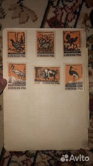 Этикетки спичечных коробков