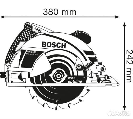 Дисковая пила Bosch GKS 190 0.601.623.000