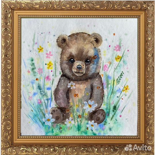 Картина акварель гуашь пейзаж