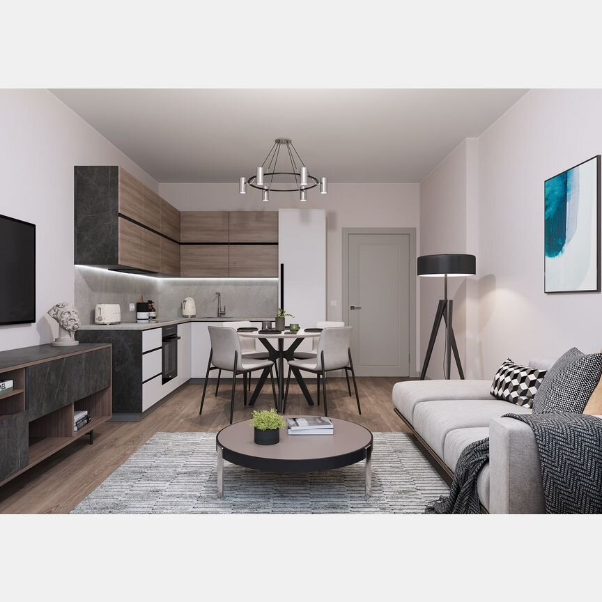 3-к. квартира, 87,2 м², 1/17 эт.