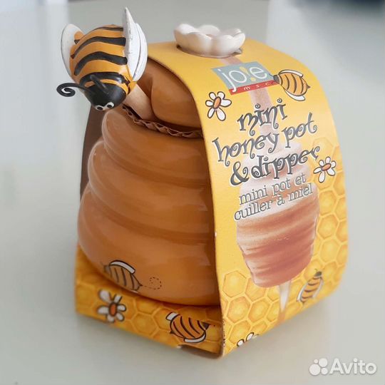 Баночка для меда с ложкой