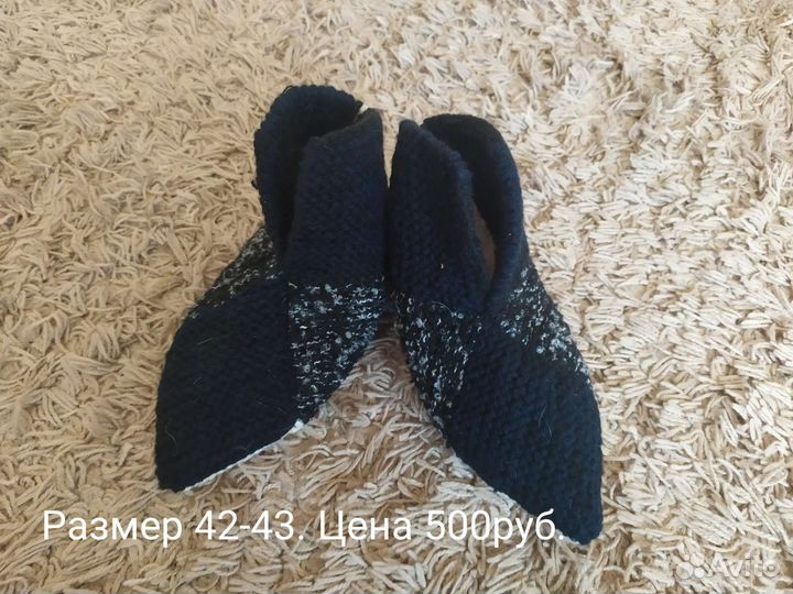 Носки/Тапочки/Следки вязаные ручной работы