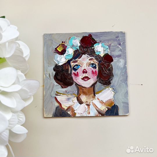 Картина маслом Пьеро Девочка Портрет