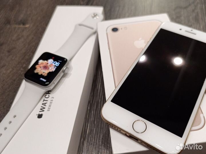 Apple watch и iPhone 7