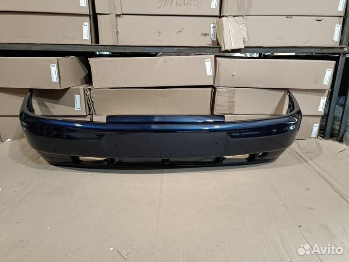 Бампер передний ваз 2110 серебристый ярко синий