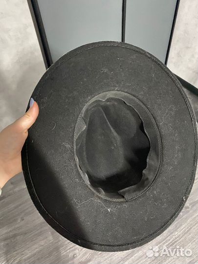 Шляпа фетровая женская черная