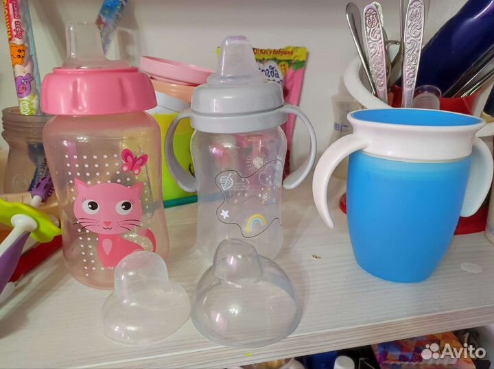 Поильник бутылочки кружка непроливайка