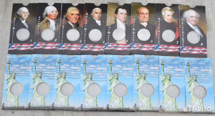 Блистер под монету США 1 доллар серии Президенты