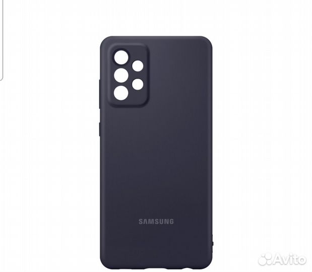 Клип-кейс Samsung Galaxy A72 Silicone Cover Black