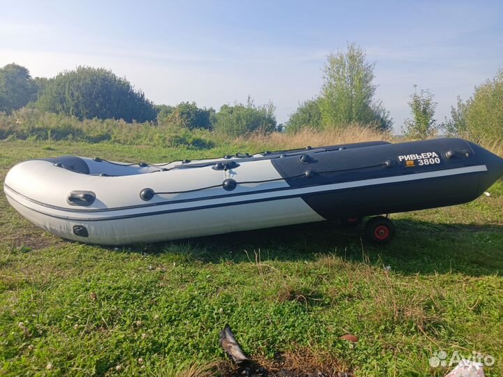 Надувная лодка пвх бу с мотором