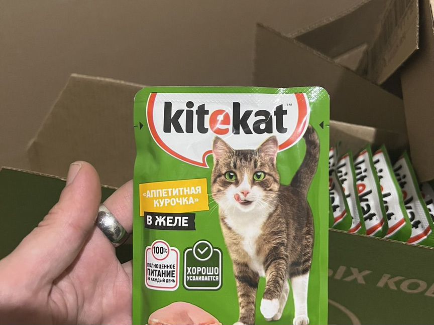 Кошачий корм Kitekat влажный / Сухой 1.9 кг