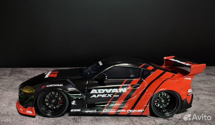 Pandem Toyota GR Supra V1.0 2019 1:18 red/black
