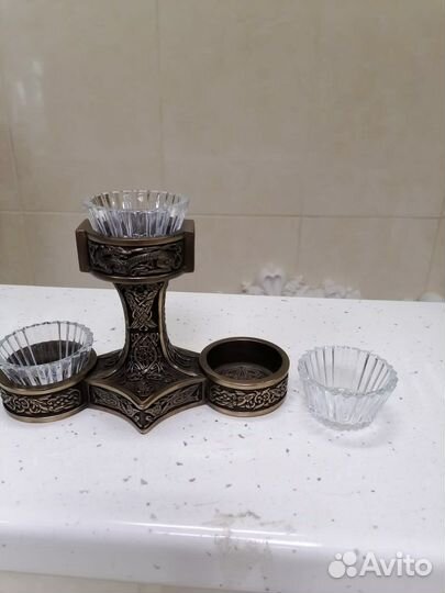 Подсвечник, Молот Тора(на 3 чайных свечи)