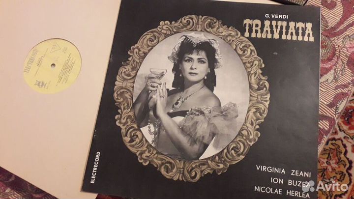 G.Verdi Traviata на трёх виниловых дисках