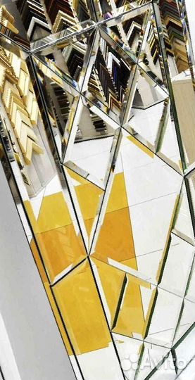 Зеркальная плитка соты