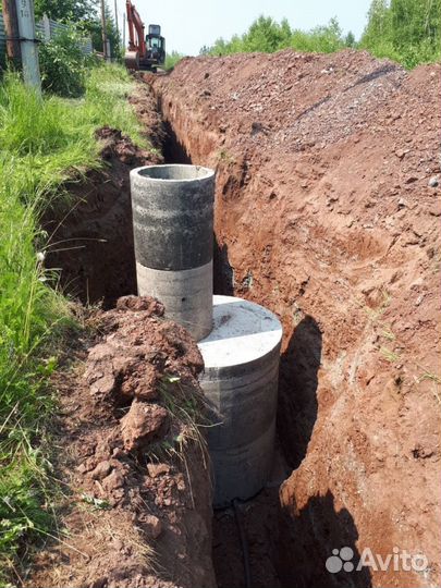 Cептик 2х секционный и самый простой,наружные сети